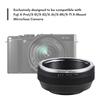Manual Lens Mount Adapter Ring Aluminum Alloy for Canon EOS EF/EFS Mount Lens to Fuji X-Pro1/X-E1/X-E2/X-A1/X-M1/X-T1 X-Mount Mirrorless Camera