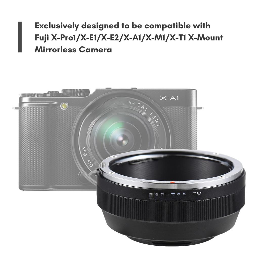 Manual Lens Mount Adapter Ring Aluminum Alloy for Canon EOS EF/EFS Mount Lens to Fuji X-Pro1/X-E1/X-E2/X-A1/X-M1/X-T1 X-Mount Mirrorless Camera