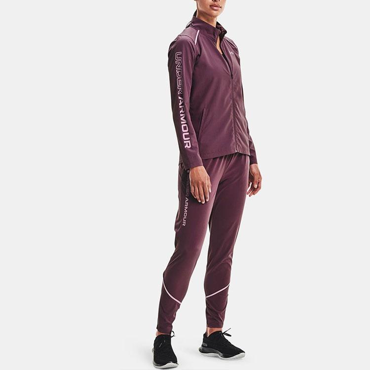 Under Armour Rain Jackets Women's Purple Stand Collar Moderate Other Unisex 1369344-554