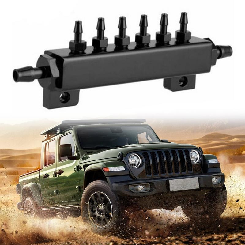 Распределители масла Поршневой распределитель смазочного масла Регулируемый коллектор Распределитель масла Значение Блок коллектора из алюминиевого сплава для внедорожников