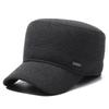 Men's Winter Middle-Aged and Elderly Woolen Flat Cap Outdoor Coldproof Thick Ear Protection Warm Cap