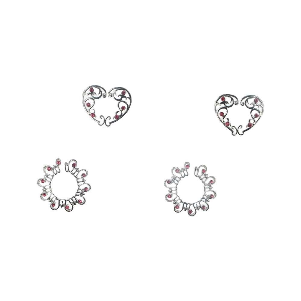 Сексуальный зажим для сосков без пирсинга Гальванопокрытие Без пирсинга Кольцо для сосков-обманка Женщина