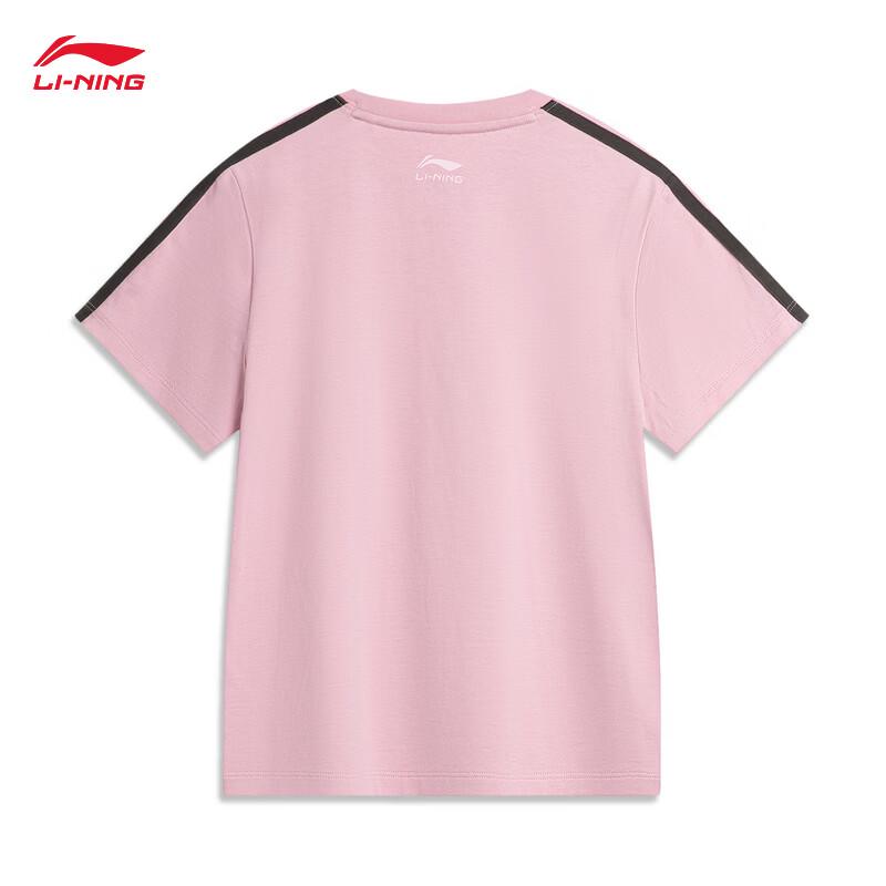 Li-Ning Женская спортивная футболка с коротким рукавом и круглым вырезом