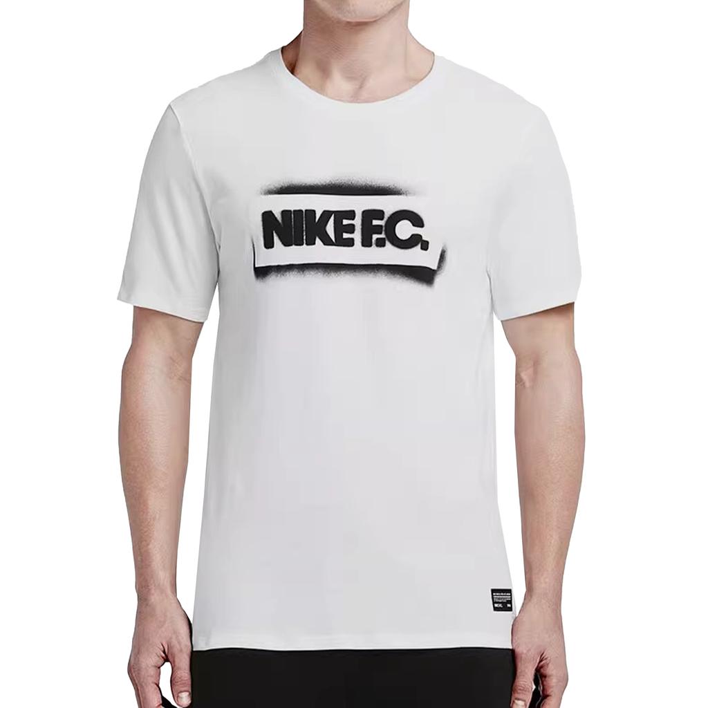Nike Буква Круглый вырез Влагоотводящая Дышащая Спортивная Повседневная Футболка с коротким рукавом Мужская Футболка 742601-100