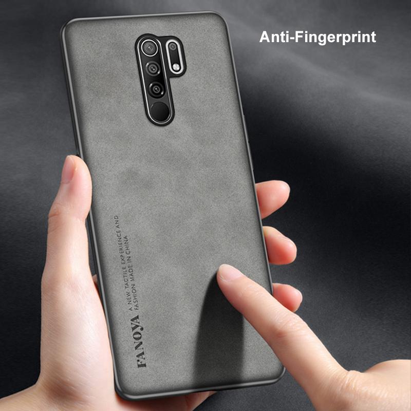 Роскошный чехол из искусственной ПУ кожи для Xiaomi Redmi 9, задняя крышка, матовая противоударная защита, силиконовый чехол для телефона для Redmi Note 8 Pro Redmi9