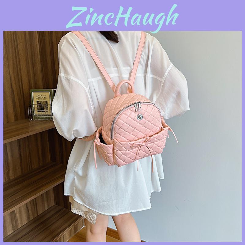 Chic And Elegant Pu Leather Women's Bag 2024 Spacious Casual Shoulder Backpack