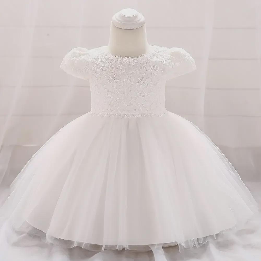 European & American Baby Girl Lace Mesh Princess Birthday Dress
