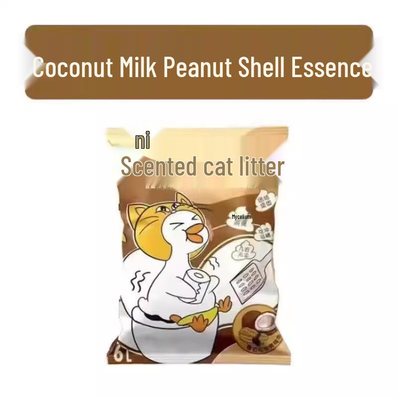 Дезодорирующий смешанный кошачий наполнитель NiYa: Тофу и бентонит, 20 фунтов (6 мешков по 2,5 кг каждый)