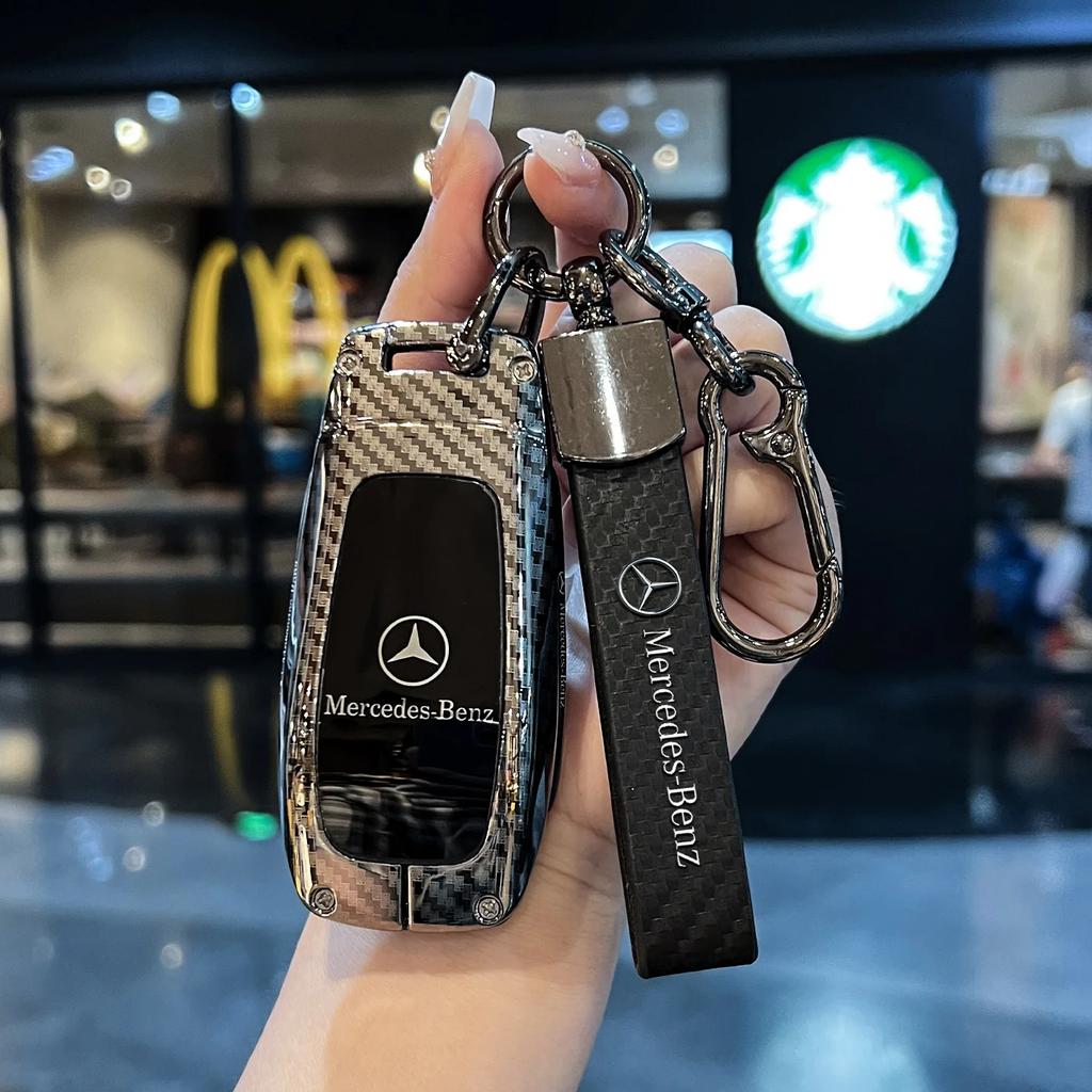 RPO5   Car Key Case Cover for Mercedes Benz E C S GLC Class E200 E400 E63 W213 S550 S560 C260 A200 Key Shell Protector