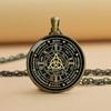 Ожерелье Колесо Года Ведьмы Кулон Трикетра Ювелирные Изделия Колдовства Золото Серебро Шарм