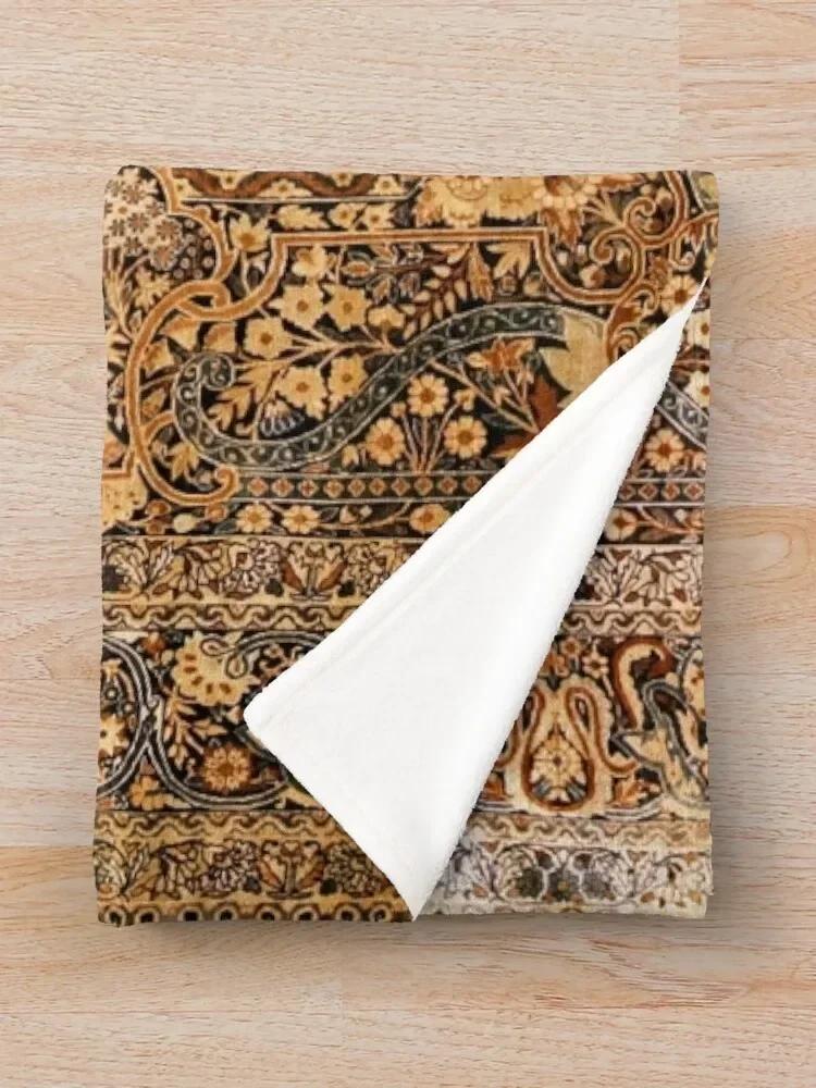 Антикварный персидский ковер Кирман Принт Плед Пушистый Ворсистый Тонкий для зимы Меховые Фланелевые Одеяла