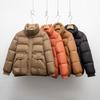 МОДНАЯ короткая куртка-пуховик зимняя женская куртка-хлеб новая маленькая теплая пуховая утолщенная куртка с воротником-стойкой Одежда
