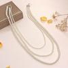 Япония и Корея мода многослойное ожерелье из стеклянного жемчуга женская длинная цепочка для свитера новые модные универсальные аксессуары кулон для одежды