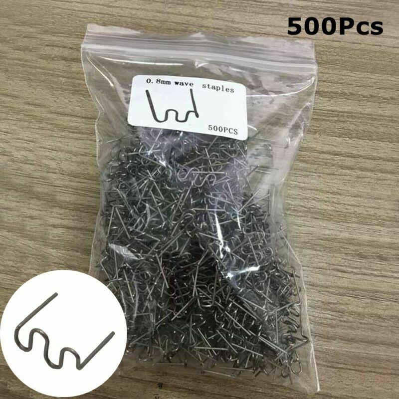 500Pcs 0.8mm Plastic Welding Wave Hot Staples Stapler For Car Bumper Repair