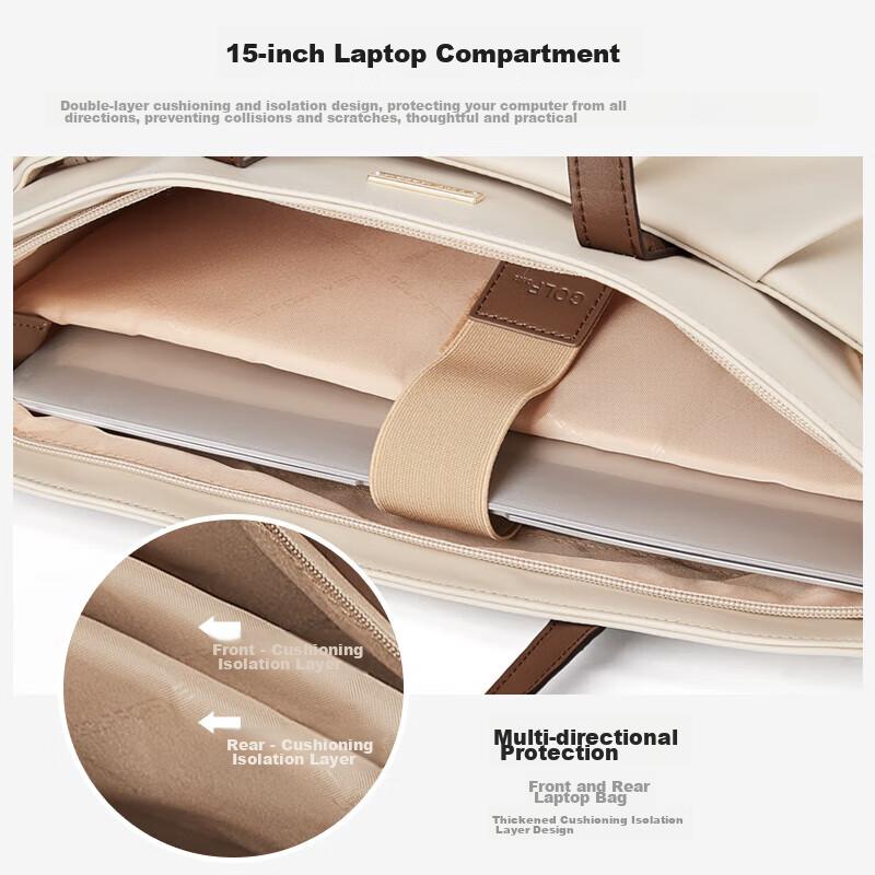 GOLF Laptop Bag for Women, 14/15-Inch Notebook Business Briefcase, Shoulder Tote Bag, Crossbody Bag, Gift for Girlfriend