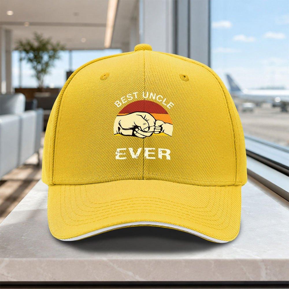 Adjustable Best Uncle Baseball Cap Lightweight Unisex Sandwich Hat for Outdoor Weddings Parties
