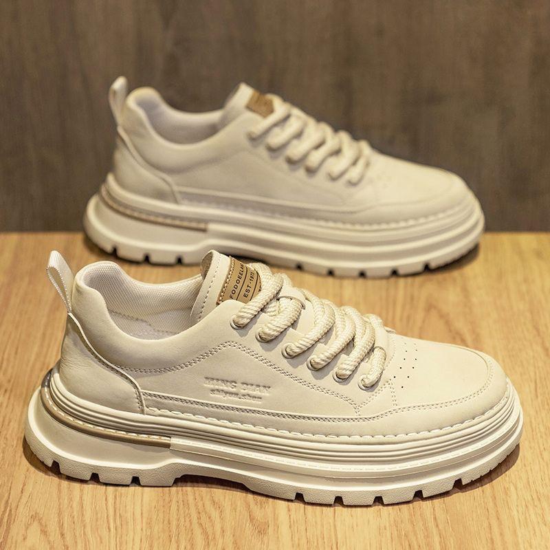 Мужские осенние ботинки Martin: Трендовые кожаные ботильоны на толстой подошве для работы, повседневной носки и катания на скейте.