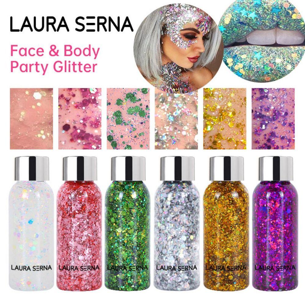 Nail Hair Face Body Decoration Eye Glitters Cream Gel, Sequins Makeup Glitter Gel Face Decoration