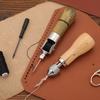 Машина для ручного шитья кожи DIY Машина для ручного шитья Инструмент для шитья конусной иглой для художественной кожи и холста Набор инструментов