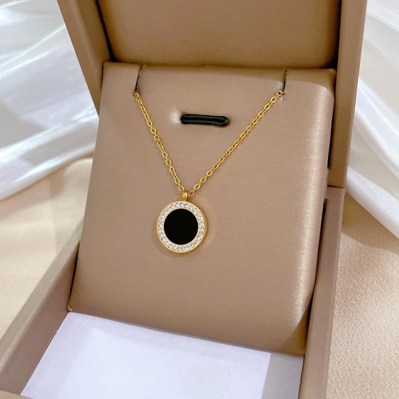 Геометрическое Животное Темперамент Личность Минималистичный Ветряная Печь Настоящее Золото Ожерелье Женская Цепочка на Ключицу