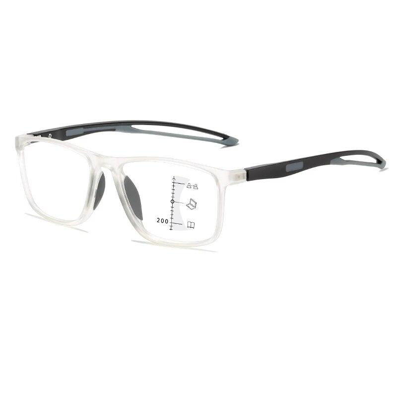 Новые прогрессивные мультифокальные очки для чтения, модные очки с защитой от синего света, мужские и женские очки для ближнего и дальнего света, очки для пресбиопии по рецепту