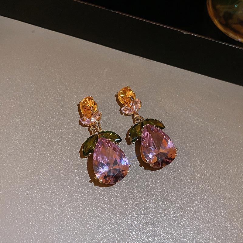 Изысканные серьги-кисточки из циркона: Блестящий, Универсальный, Минималистичный Дизайн с Привлекательностью Легкой Роскоши.