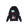 Jordan Alphabet Print Kangaroo Pocket Hoodie Men Tops Black DQ8044-010