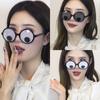 Round Frame Rotatable Eyeball Glasses, Party Funny Glasses