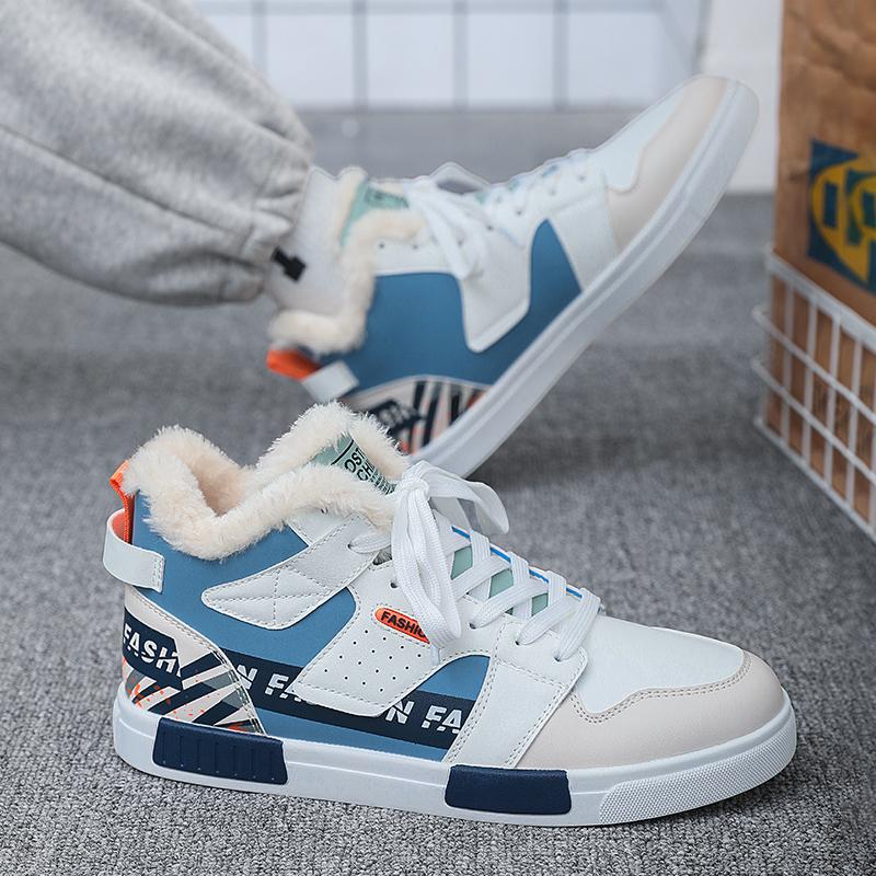 Оригинальные зимние теплые мужские кроссовки Plus Snow Sneaker большого размера 47, мягкие спортивные повседневные мужские кроссовки для активного отдыха из хлопка, мужская обувь для ходьбы