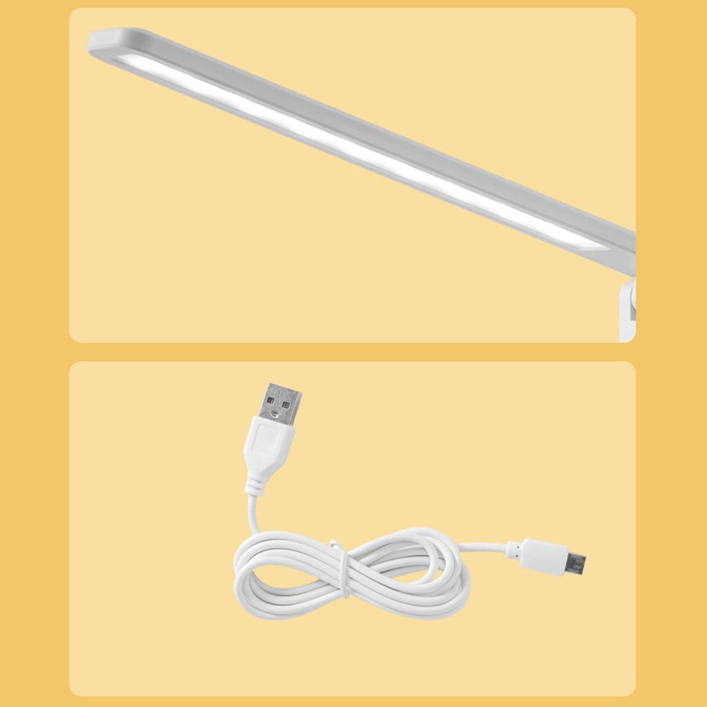 Table Lamp Eye Protection Touch Dimming Charging 180 Degree Flip Folding Stand Design LED Learning Desk Lamp