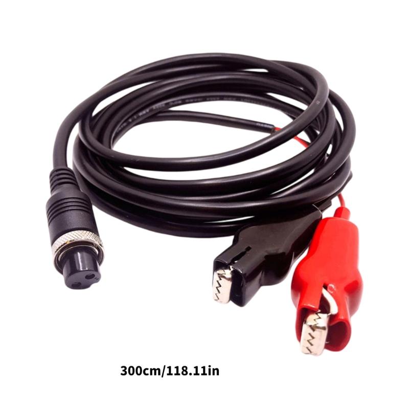3meter 2Pin Power Extension Cable For 1000, Bull1000, 750, Bull750, 500, 500A,Electric Fishing Reel 12.3mm Clip Wire