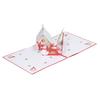 3D рождественские открытки Play Music Cute House Изысканная работа Рождественские всплывающие открытки с конвертом f