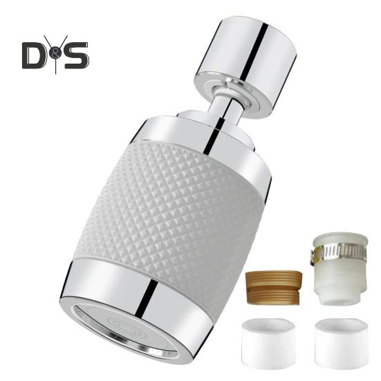 Удлинитель для смесителя с поворотом на 360 градусов и регулируемыми режимами потока воды, аэратор для кухонного смесителя с защитой от брызг