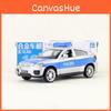 Police Alloy Simulation Car Model Children Toy For Collection Play And