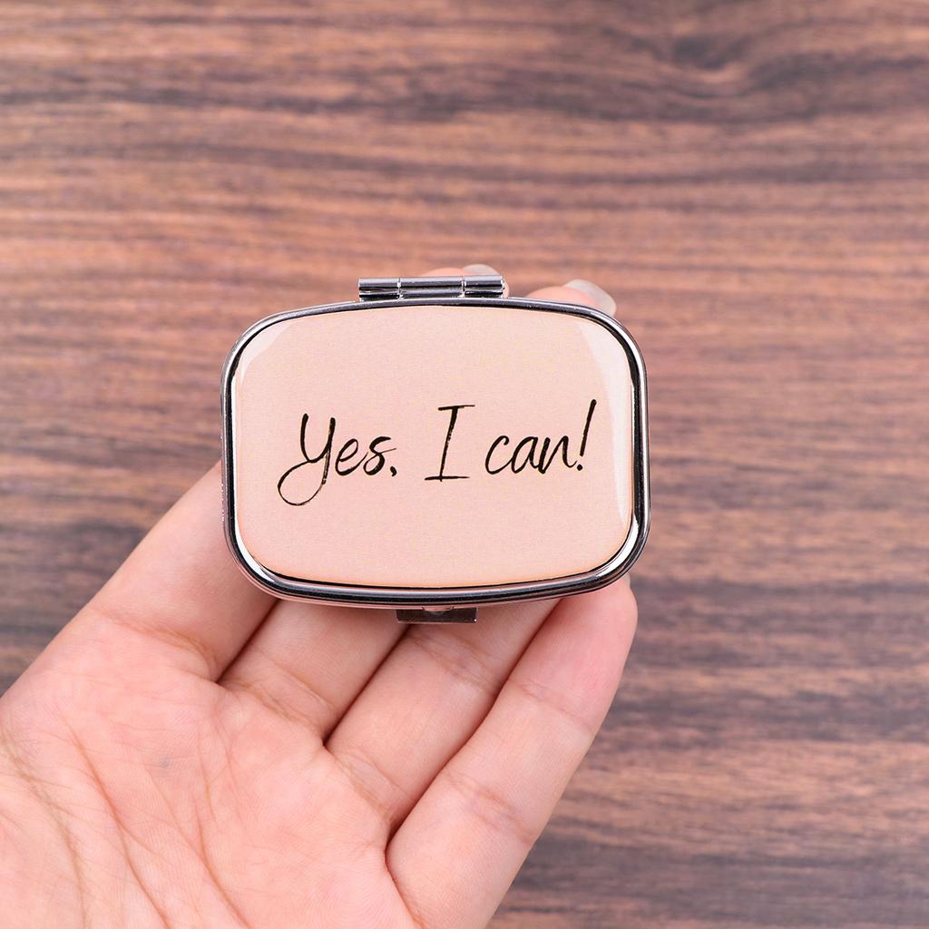 Мини-таблетница с рисунком Ван Гога, 2 отделения, дорожный органайзер для лекарств, портативная шкатулка для украшений, бытовая коробка для хранения таблеток
