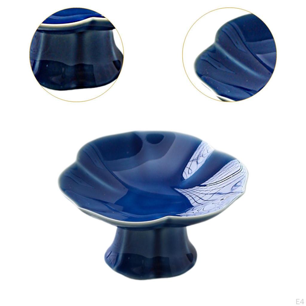 Ceramic Fruit Plate Cake Serving Dish Elegant Decorative Snack Tray Dessert Display Stand for