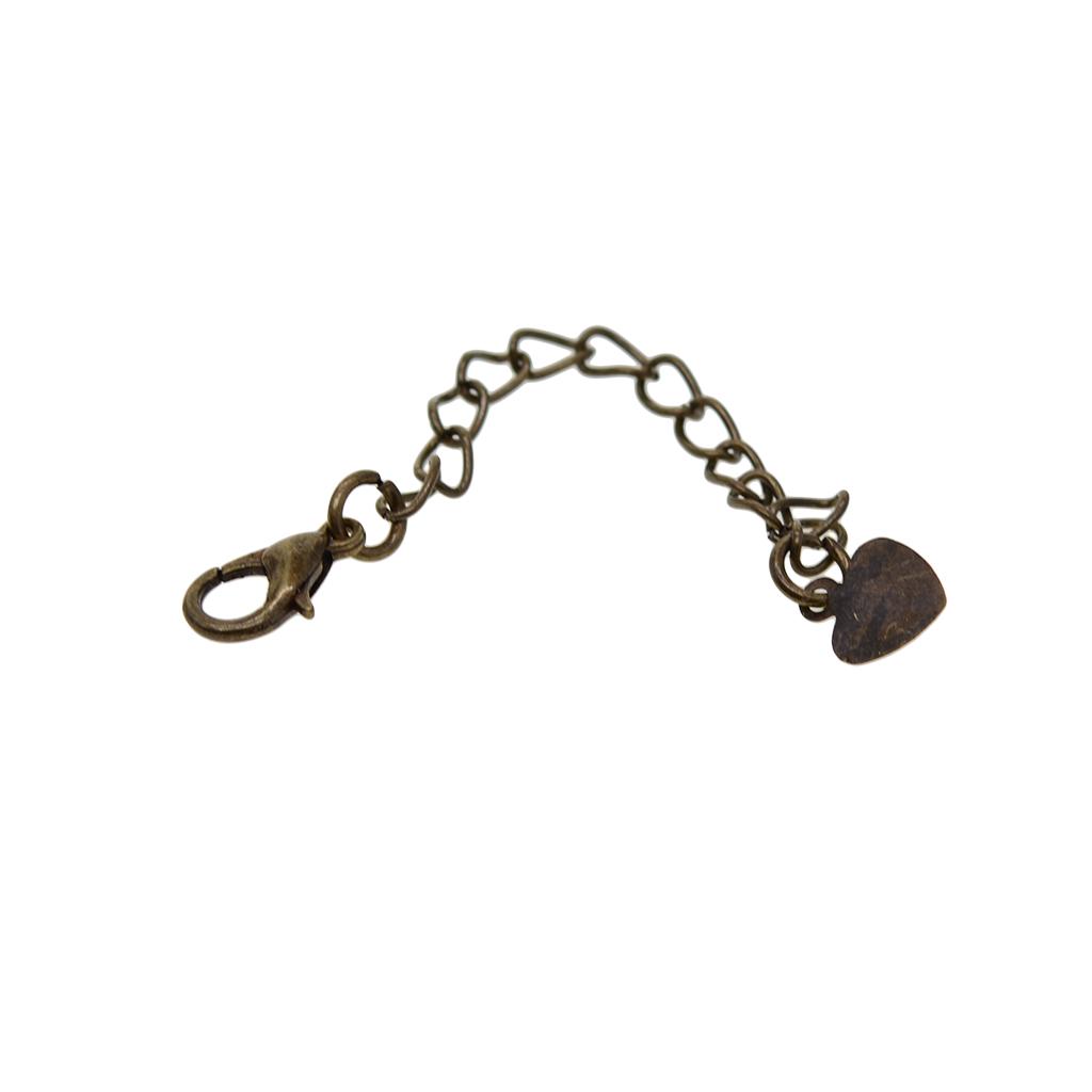 20 Sets Necklace Bracelet Chain Extenders with Lobster Clasps Bronze