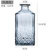 Vintage Relief Pattern Vase Madrid Size Transparent Glass Bottle European Creative Fine Mouth Palace Vase Wholesale Home Decor