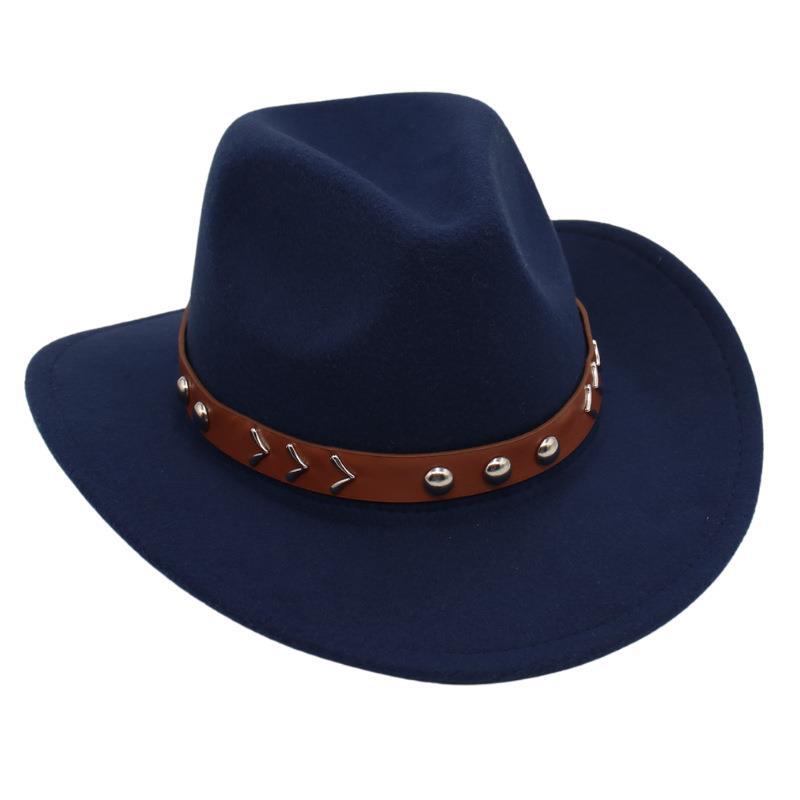Клепка Тибетская Шляпа Цилиндр Пояс Ковбойская Шляпа Джазовая Шляпа Танцевальная Шляпа из Войлока Монгольская Шляпа от Солнца Оптом Для Мужчин и Женщин
