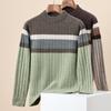 Hengyuanxiang Men's 100% Wool Thickened Crew Neck Sweater