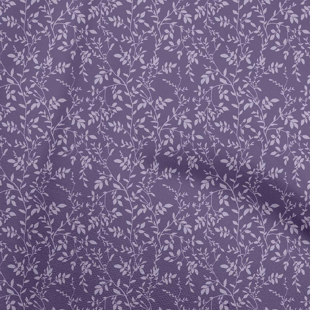 oneOone Georgette Viscose Gray Fabric Leaves Sewing Craft Projects Fabric Prints By Yard 42 Inch