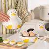 Kitchen Tools Cute Duckling Microwave Egg Steamer Four Grid Multi-function Food Grade Steamer Plastic Steamer Box Breakfast