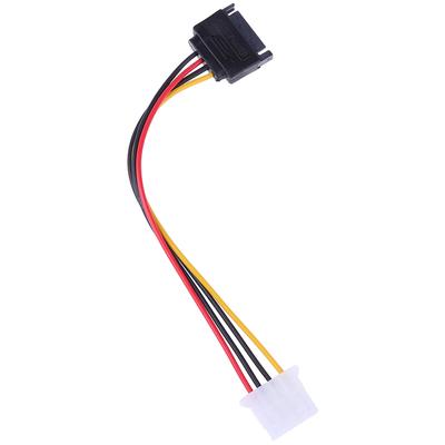 Сата к силовому кабелю Ide 15-контактный разъем Sata к Molex Ide 4-контактный адаптер кабеля с внутренней резьбой