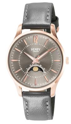 Часы Кварцевые из Серой Нержавеющей Стали Сделано Официальный Импорт HL34-LS-0424, Циферблат, Кристалл, Механизм, Белый, Великобритания, Лондон,