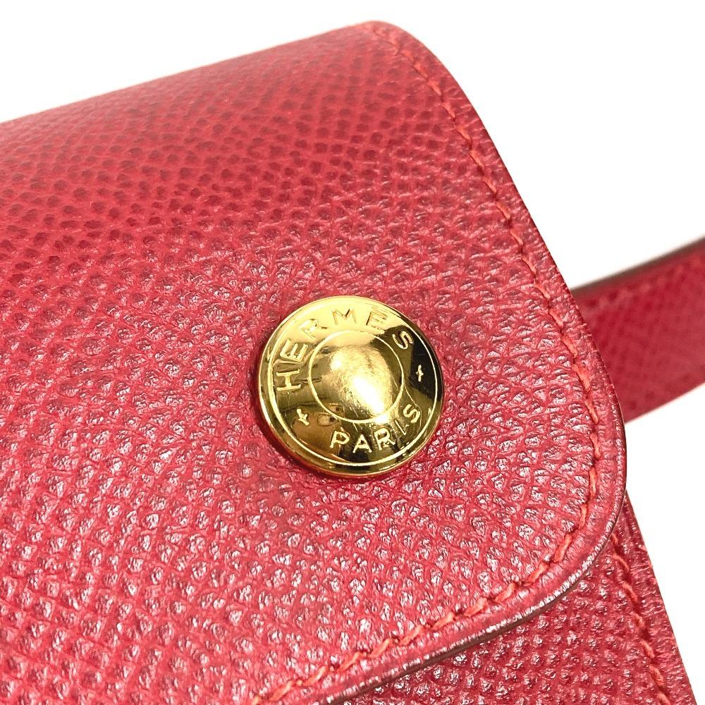 HERMES vintage Pochette Green Waist Pouch Bag Mini Bag Flap Belt Bag