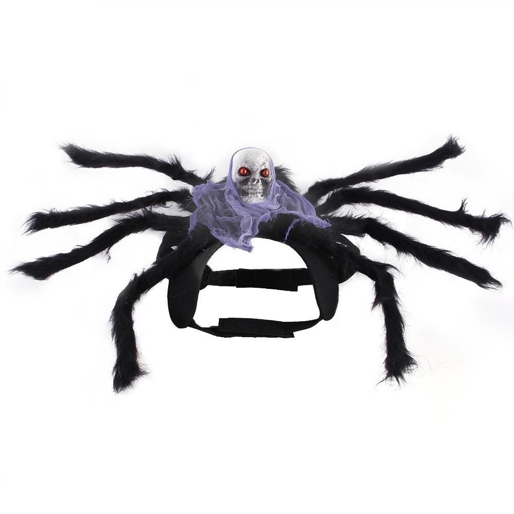Small To Large Sizes Pet Spider Costume Skull Face Design Halloween Spider Costume  for Party Prop