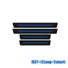 4Pcs Fashion New Styling Universal Imitation Carbon Fiber Leather Car Door Sill Protection Strip Decorative Car Interior Sticker