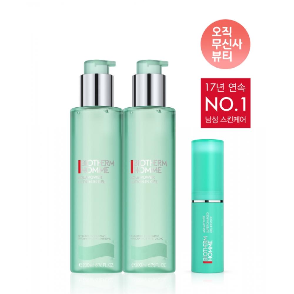 Biotherm [limited Quantity] Aqua Power All In One 200ml Duo Set  + All In One Stick origInal Item  Worth 42x000 Won  