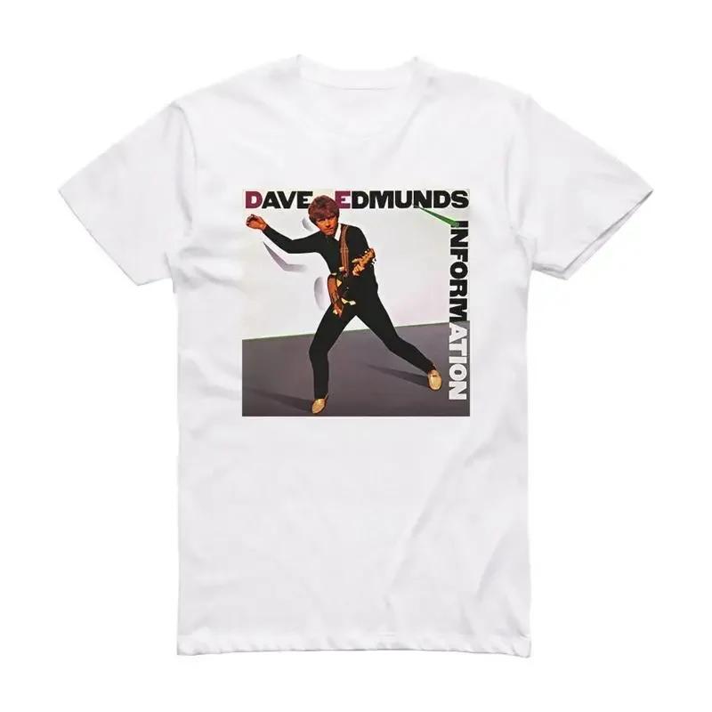 Vtg Dave Edmunds Information Album Cover Cotton White S 5xl T Shirt