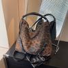 Вместительная сумка-тоут в стиле ретро с леопардовым принтом, женская новая универсальная повседневная наплечная сумка, многофункциональный рюкзак